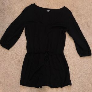 Black Aerie Long Sleeve Romper